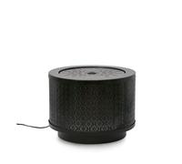 Fontana con Led Ø40x30 cm in Metallo Miki Nera