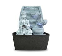 Fontana da camera Feng Shui, illuminazione a LED, 24 cm