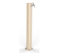 Fontana da Giardino In Alluminio JOLLY A 695, con Rubinetto Porta gomma , Dimensioni 16,5x15xh 115 cm - peso 7 kg, Garantita Colore Champagne Bronze champagne