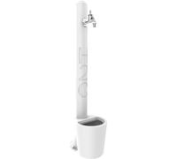 Fontana da Esterno con Rubinetto e Cestello Arkema H2O Bianco