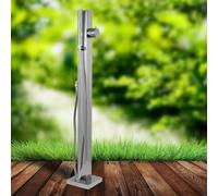 Fontana da Giardino a Colonna esterno SALICE Acciaio Inox Con Miscelatore 100 CM - CONFEZIONE: 1 pz.