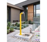 Fontana da Giardino a colonna forma di Periscopio Design Moderno Belfer Dimensioni 11x18xh 80 cm - peso 3,2 kg design , colore Giallo giallo