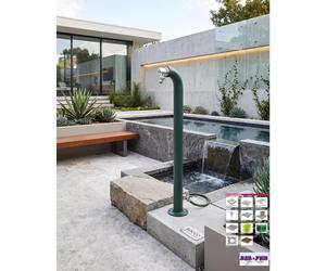 Fontana da Giardino a colonna forma di Periscopio Design Moderno Belfer Dimensioni 11x18xh 80 cm - peso 3,2 kg design , colore verde verde