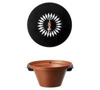 Fontana da Giardino Aquapoint a Parete Wall Fountain Daisy Terracotta