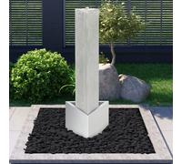 VIDAXL - Fontana Da Giardino Argento 37,7x32,6x110 Cm In Acciaio Inox