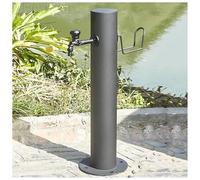 fontana da giardino Colonna D'acqua In Acciaio Inossidabile For Rubinetto Da Giardino, Colonna D'acqua Esterna Resistente Al Gelo Con Rubinetto In Rame E Tubo Dell'acqua(Style 3,20.5x50CM)