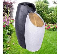 Fontana da giardino con luce a LED, 230 V, gioco d'acqua per giardino, laghetto da giardino, terrazza, balcone - molto decorativa (acqua Twelling)