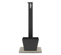 Fontana da Giardino con Rubinetto Base Vaschetta e Portagomma Belfer 42/QRRV Antracite