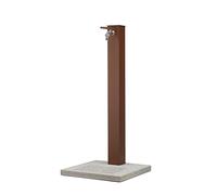 Fontana da Giardino con Rubinetto e Base in Cemento Colore Marrone Ruggine H91 C