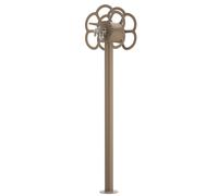 Fontana da Giardino con Rubinetto e Portatubo Integrato Belfer 42/SRF Tortora