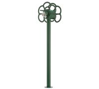 Fontana da Giardino con Rubinetto e Portatubo Integrato Belfer 42/SRF Verde