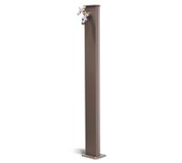 Fontana da Giardino con Rubinetto in Acciaio e Alluminio Cork Tortora
