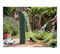 Fontana da Giardino con tubo a Spirale A scomparsa 10 m Acciaio Alluminio Belfer Dimensioni 17x27xh 94 cm - peso 6,2 kg con tubo a spirale, colore verde verde
