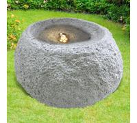 Fontana da Giardino Decorativa Con Luce LED 230V - Gioco d'Acqua a Cascata per Interno, Laghetto, Terrazza (GRANIT-QUELLSTEIN)
