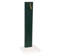Fontana da Giardino Design a Colonna Ovale Rubinetto in Ottone con Base in
