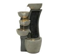 Fontana da Giardino Elettrica con LED e Cascata - Sleek Streams
