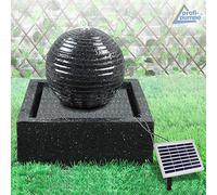 Fontana da giardino, fontana solare, vasca per uccelli, cascata, decorazione da giardino con pompa, giochi d'acqua per giardino, terrazza, balcone, molto decorativa, luce da giardino a LED (MODERN-2)
