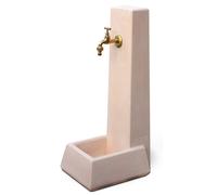Fontana da Giardino Senza Rubinetto in Cemento Granulato di Marmo Malmo Rosa
