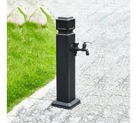 Fontana da giardino verticale indipendente con rubinetto in rame - Colonna d'acqua decorativa per esterni per l'irrigazione e l'idratazione del cortile, perfetta per l'arredamento del giardi
