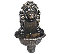 Fontana da parete a forma di testa di leone, in plastica, 41 x 22,5 x 65 cm, con pompa dell'acqua e tubo per interni, decorazione per interni, soggiorno, terrazza, relax, oasi zen