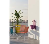 Fontana da Parete Giardino con Rubinetto e Secchio NON Removibile Dimensioni 23x25xh 50cm - peso 6,7kg con tubo rubinetto, Garantita contro la ruggine Colore Viola viola