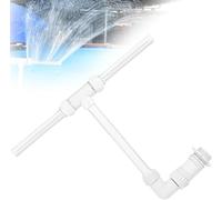 Fontana da piscina a cascata doppia fontana per esterni, fontana fontana d'acqua regolabile con adattatore, fontana d'acqua per piscina e spa