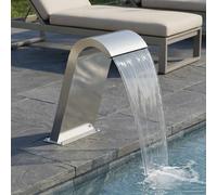 Fontana da Piscina Argento 47 x 31 x 60 cm Acciaio Inox