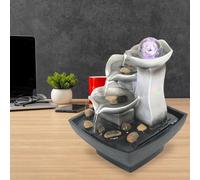Fontana da tavolo a 3 livelli con meditazione a luce LED per la decorazione