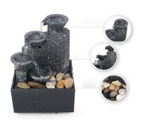 Fontana da tavolo Feng Shui con scena a cascata con luci Regali per la