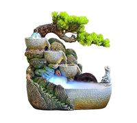Fontana Da Tavolo, Fontana Da Scrivania Per Interni, Cascata Zen Per Meditazione, Cascata Da Interni Con Pompa Automatica, Alberi Artificiali E Cascata Illuminata Per Casa, Ufficio, Camera Da Letto,