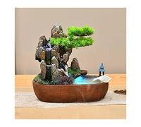 Fontana Da Tavolo Fontana Da Tavolo Per Interni Fontane D'Acqua In Resina Alberi Bonsai Artificiali E Montagne Di Pietra Fontana A Cascata Rilassante Fontane D'Acqua Per Interni Per La Decorazione De