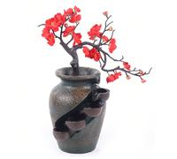 Fontana da tavolo in vaso in resina 30x18x40 cm con pompa dell'acqua, fontana da tavolo decorazione fontana in resina per interni per la meditazione Zen Home Office Specifiche:Stile: vasoTipo: decoraz