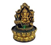 Fontana d'acqua per interni con statuto di elefante Buddah, fontana da tavolo con palla rotante, fontana zen per casa, ufficio, camera da letto, decorazione da scrivania (stile 1)