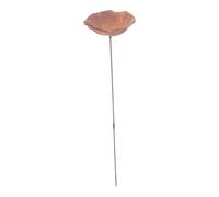 Fontana decorativa per uccelli in stile tradizionale da terra e vassoio per cibo con base attaccata per un posizionamento stabile, mangiatoia per uccelli alla moda antica