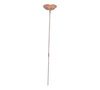 Fontana decorativa per uccelli in stile tradizionale da terra e vassoio per cibo con base attaccata per un posizionamento stabile semplice mangiatoia per uccelli