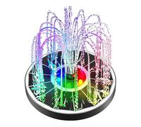 Fontana di acqua alimentata solare con le luci variopinte del LED & spruzzo personalizzabile