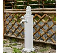 Fontana di acqua all'aperto con il rubinetto, progettazione quadrata verticale indipendente per la decorazione del cortile del cortile