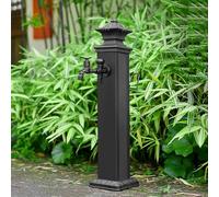 Fontana di acqua indipendente del giardino con il rubinetto di rame, idrante all'aperto antigelo per la decorazione del cortile