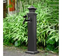 Fontana di acqua indipendente del giardino con il rubinetto di rame, idrante all'aperto antigelo per la decorazione del cortile