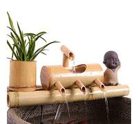 Fontana di bambù del giardino per il bagno degli uccelli Zen Decor Indoor Outdoor Circolazione Waterscape