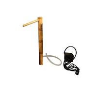 Fontana di bambù giapponese da 60 cm, decorazione per stagno a cascata all'aperto, con pompa per giardino, paesaggio tranquillo, decorazione per flusso d'acqua