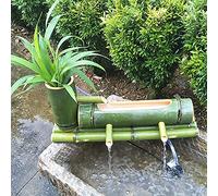 Fontana di bambù, Giardino d'Acqua, Fatta a Mano, Pompa, Scultura, Statua, Arti e Mestieri, Ornamenti, Cascata, Stagno Giapponese, Acquario, Cortile, con Pompa, Ornamenti da 40 cm
