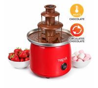 Fontana di Cioccolata in Acciaio e ABS 45 Watt 15x15 H 22.5 cm Facile da usare