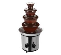 Fontana di cioccolato, 170 W, 4 livelli, in acciaio inox, 1,8 l, macchina per fusione di cioccolato elettrico, per feste di laurea, Halloween, Natale