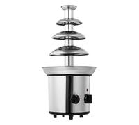 Fontana di cioccolato a 4 piani, 170 W, fontana di cioccolato in acciaio inox, per caffè, hotel e negozi di tè al latte
