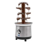 Fontana di cioccolato di livello 4, facile da pulire, fonduta al cioccolato 1,2 l, fontana di cioccolato elettrica, grande capacità, per cioccolato, caramelle, burro, formaggio