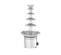 HENDI Fontana di cioccolato a 5 livelli, capacità: fino a 6 kg, 230 V / 265 W, Ø330x(H)700 mm, acciaio inossidabile