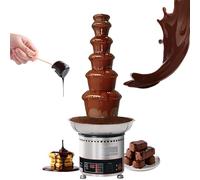 Fontana di cioccolato professionale a 4/5/6 livelli, scaldavivande elettrico a temperatura regolabile for cioccolato, caramello, salsa barbecue, for buffet di nozze, catering, eventi di feste(6tiers)