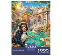 Fontana di Trevi_ Italia Puzzle 1000 Pezzi, Jigsaw Puzzle Ad Alta Difficoltà Regali Per Adulti E Adolescenti, Home Giochi 38x26cm/1000pcs
