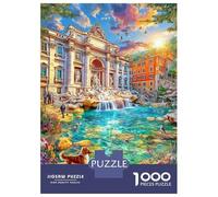 Fontana di Trevi_ Italia Puzzle 1000 Pezzi, Jigsaw Puzzle Ad Alta Difficoltà Regali Per Adulti E Adolescenti, Home Giochi 70x50cm/1000pcs